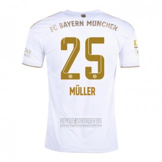 Camiseta De Futbol Bayern Munich Jugador Muller Segunda 2022-2023