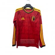 Camiseta De Futbol Belgica Primera Manga Larga 2026