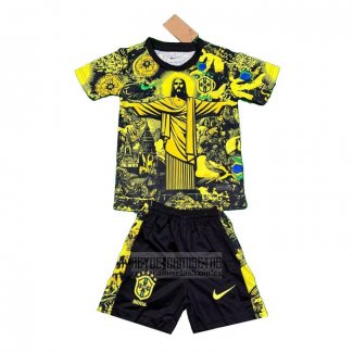 Camiseta De Futbol Brasil Jesus Nino 2024-2025 Amarillo