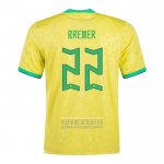 Camiseta De Futbol Brasil Jugador Bremer Primera 2022