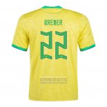 Camiseta De Futbol Brasil Jugador Bremer Primera 2022