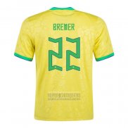 Camiseta De Futbol Brasil Jugador Bremer Primera 2022