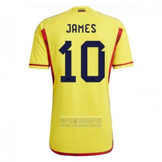 Camiseta De Futbol Colombia Jugador James Primera 2022