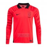 Camiseta De Futbol Corea del Sur Primera Manga Larga 2022