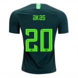 Camiseta De Futbol Nigeria Jugador Akas Segunda 2018