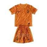Camiseta De Futbol Francia Portero Nino 2024 Naranja