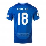 Camiseta De Futbol Italia Jugador Barella Primera 2024-2025