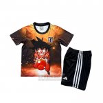 Camiseta De Futbol Japon Dragon Ball Nino 2025 Negro Naranja