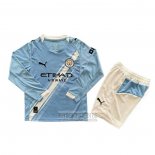 Camiseta De Futbol Manchester City Primera Manga Larga Nino 2025-2026