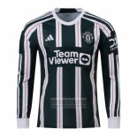 Camiseta De Futbol Manchester United Segunda Manga Larga 2023-2024
