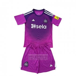 Camiseta De Futbol Newcastle United Portero Nino 2025-2026 Purpura