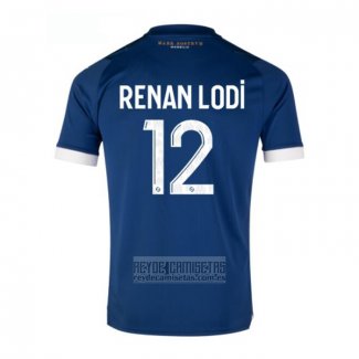 Camiseta De Futbol Olympique Marsella Jugador Renan Lodi Segunda 2023-2024