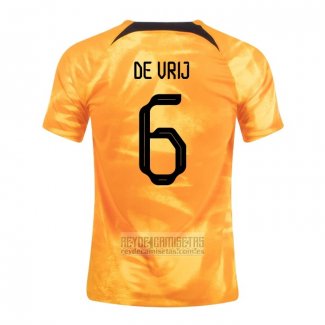 Camiseta De Futbol Paises Bajos Jugador De Vrij Primera 2022