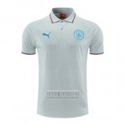 Camiseta De Futbol Polo del Manchester City 2022-2023 Gris