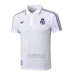 Camiseta De Futbol Polo del Real Madrid 2025-2026 Blanco Purpura