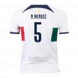 Camiseta De Futbol Portugal Jugador N.Mendes Segunda 2022