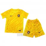 Camiseta De Futbol Portugal Portero Nino 2024 Amarillo