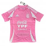 Camiseta De Futbol Pre Partido del Argentina 2025 Rosa