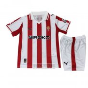 Camiseta De Futbol Sporting de Gijon Primera Nino 2025-2026