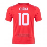 Camiseta De Futbol Suiza Jugador Xhaka Primera 2022