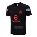 Camiseta De Futbol de Entrenamiento AC Milan 2022-2023 Negro