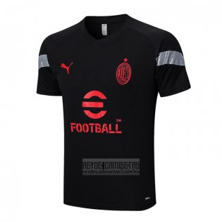Camiseta De Futbol de Entrenamiento AC Milan 2022-2023 Negro