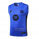 Camiseta De Futbol de Entrenamiento Barcelona Sin Mangas 2025-2026 Azul Purpura