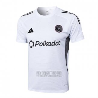 Camiseta De Futbol de Entrenamiento Inter Miami 2025-2026 Blanco