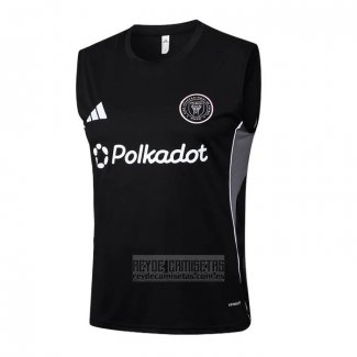 Camiseta De Futbol de Entrenamiento Inter Miami Sin Mangas 2025-2026 Negro