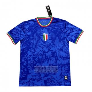 Camiseta De Futbol de Entrenamiento Italia 2024-2025 Azul