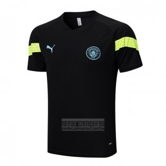 Camiseta De Futbol de Entrenamiento Manchester City 2022-2023 Negro