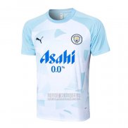 Camiseta De Futbol de Entrenamiento Manchester City 2024-2025 Azul