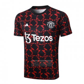 Camiseta De Futbol de Entrenamiento Manchester United 2024-2025 Rojo