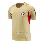 Camiseta De Futbol de Entrenamiento Sao Paulo 2023-2024 Amarillo