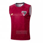 Camiseta De Futbol de Entrenamiento Sao Paulo Sin Mangas 2025-2026 Rojo