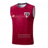 Camiseta De Futbol de Entrenamiento Sao Paulo Sin Mangas 2025-2026 Rojo