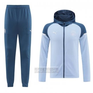 Chandal con Capucha del Manchester City 2024-2025 Azul