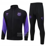 Chandal de Chaqueta del Barcelona 2025-2026 Negro Purpura