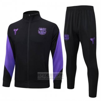 Chandal de Chaqueta del Barcelona 2025-2026 Negro Purpura