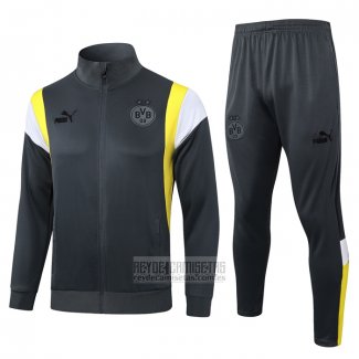 Chandal de Chaqueta del Borussia Dortmund 2023-2024 Gris