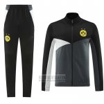 Chandal de Chaqueta del Borussia Dortmund 2024-2025 Gris