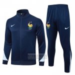 Chandal de Chaqueta del Francia Nino 2024-2025 Azul