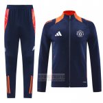 Chandal de Chaqueta del Manchester United Nino 2024-2025 Azul