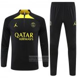 Chandal de Sudadera del Paris Saint-Germain Jordan 2022-2023 Negro