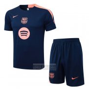 Chandal del Barcelona Manga Corta 2025-2026 Azul Rosa - Pantalon Corto