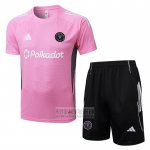 Chandal del Inter Miami Manga Corta 2025-2026 Rosa - Pantalon Corto