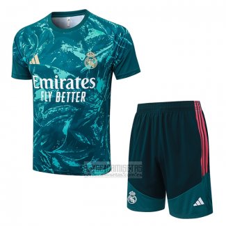 Chandal del Real Madrid Manga Corta 2026-2027 Verde - Pantalon Corto