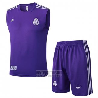 Chandal del Real Madrid Sin Mangas 2025-2026 Purpura