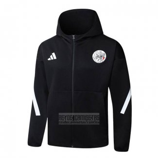 Chaqueta con Capucha del Ajax 2025-2026 Negro