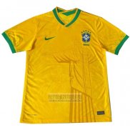 Tailandia Camiseta De Futbol Brasil Jesus 2024-2025 Amarillo